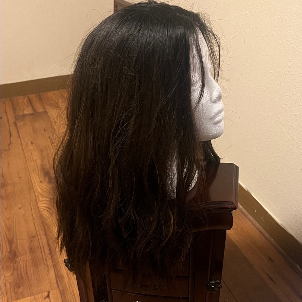 Luxurious Deep Brown Women's Hair Wig